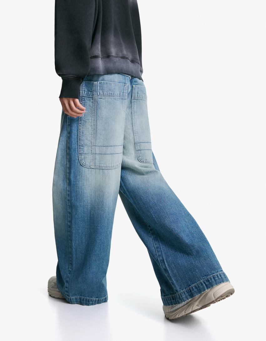 Jeans mega baggy-Azul lavado-2