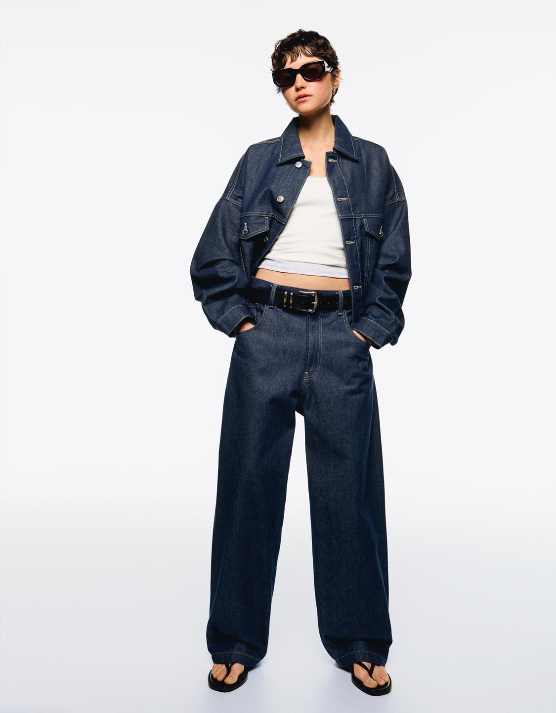 Denim trucker jacket