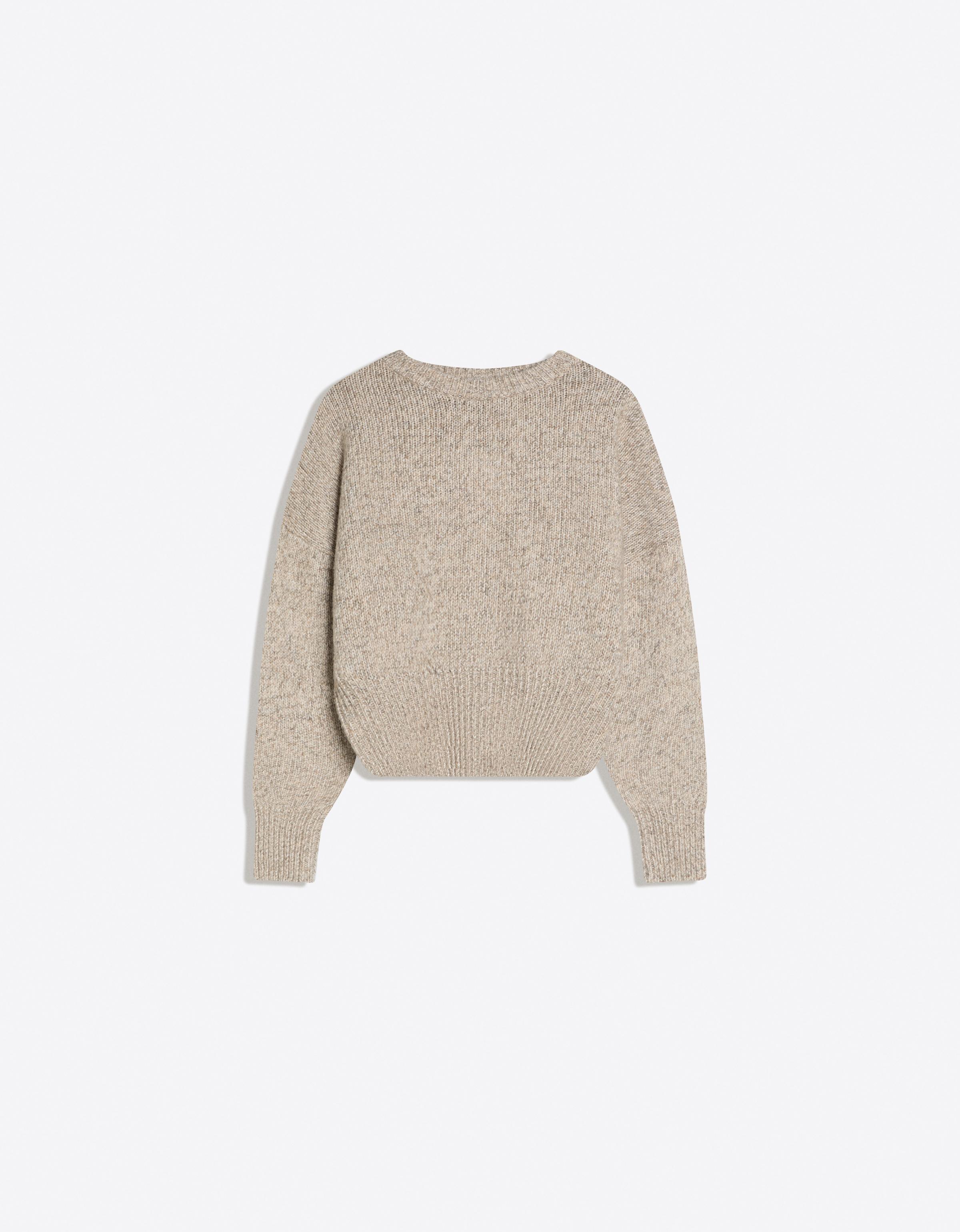 Bershka Pullover Mit Körpernah Geschnittenem Bund Damen M Braun