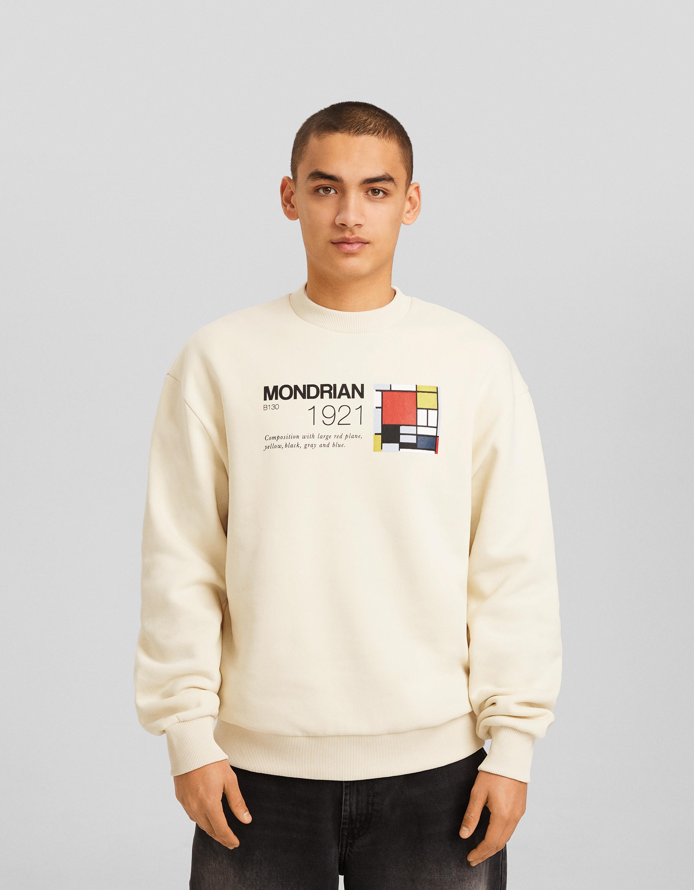 その他 Piet Mondrian 1000% Piet Mondrian print sweatshirt - Men | Bershka