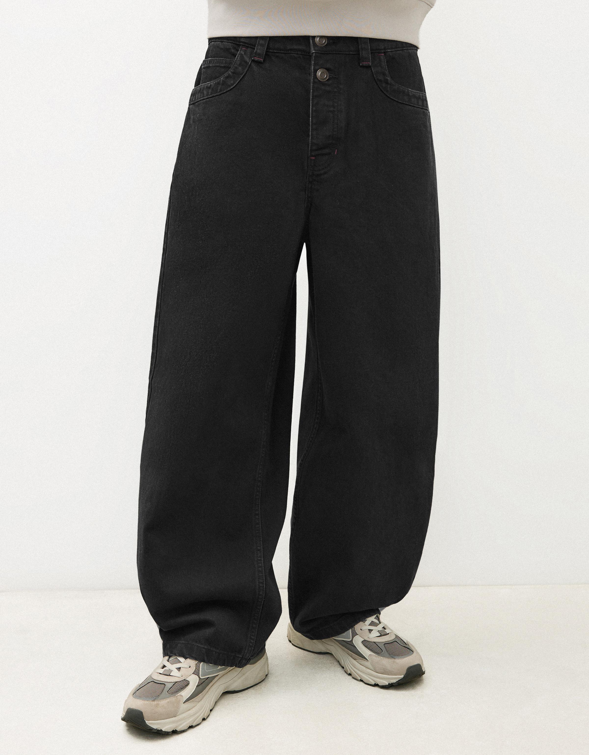 Barrel fit jeans — Black