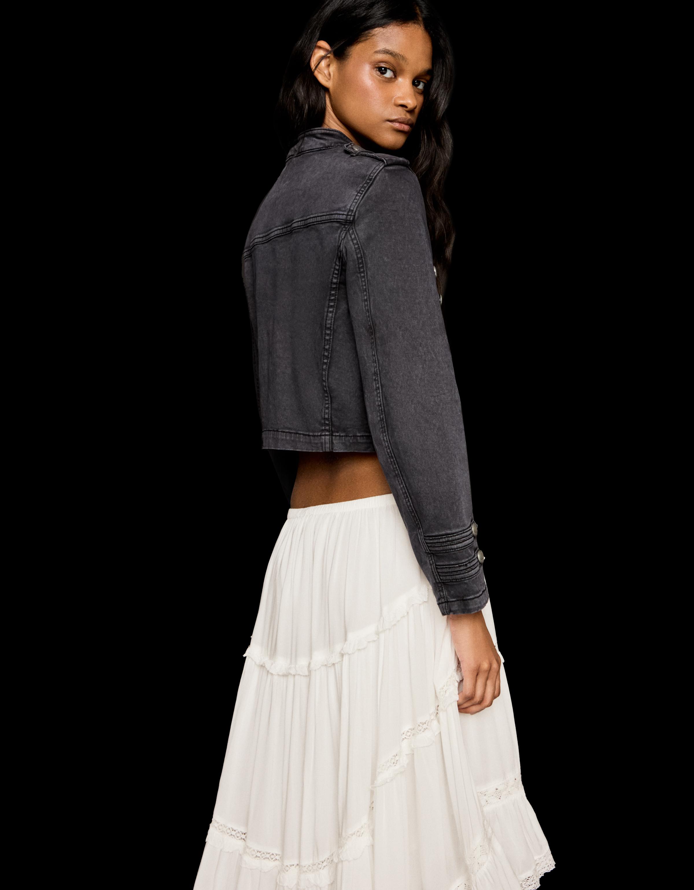 Button-front jacket - Jackets and trench - Women | Bershka