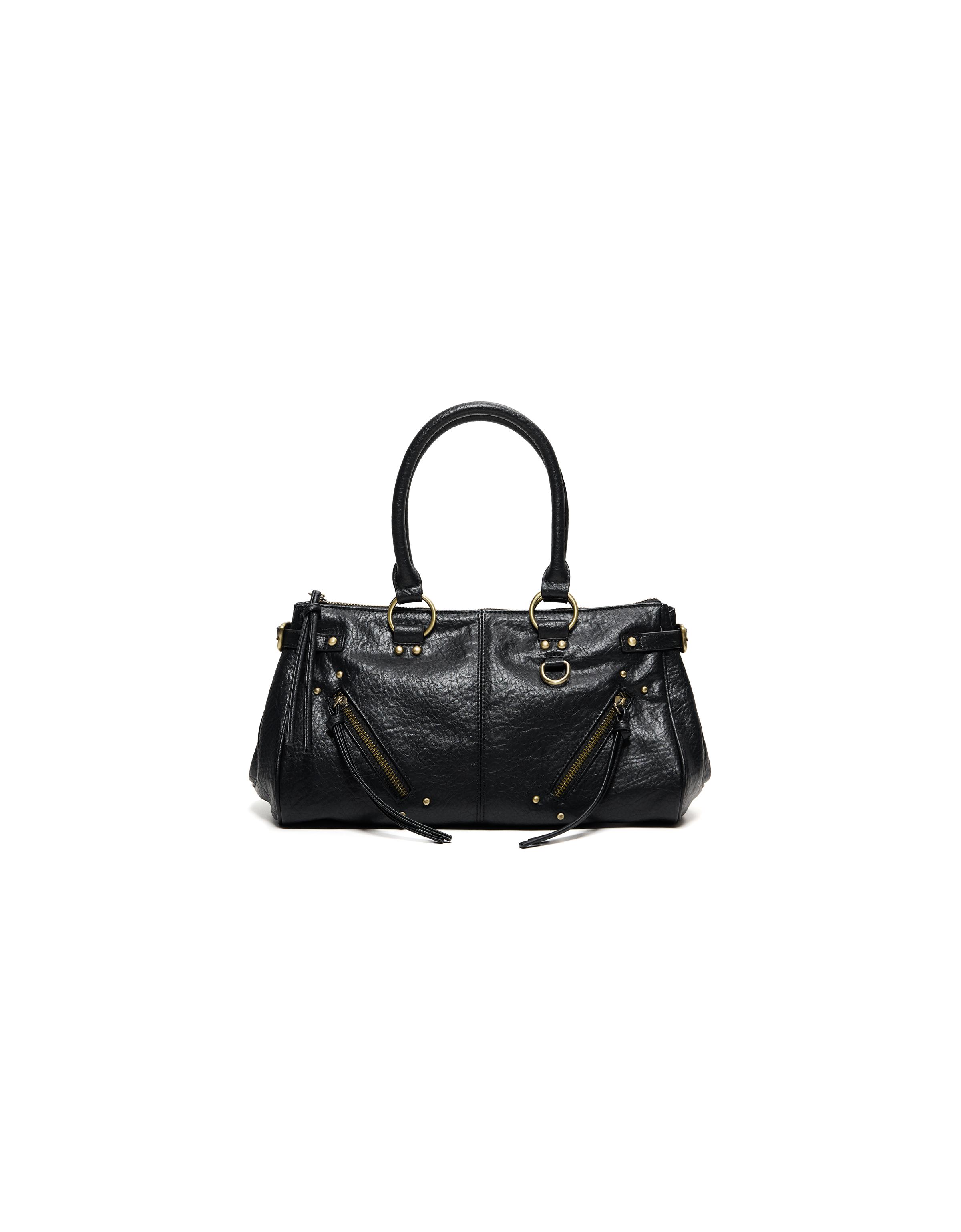 Zip detail bag — Black