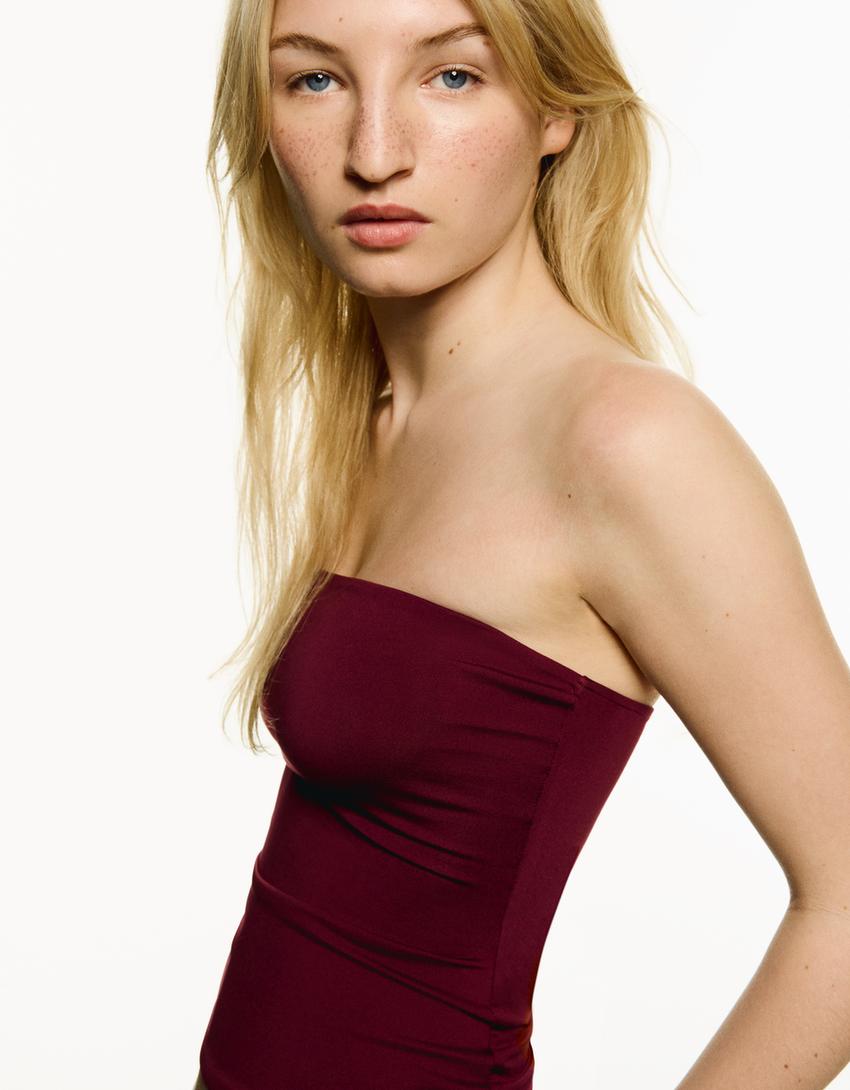 Top bandeau-Burdeos