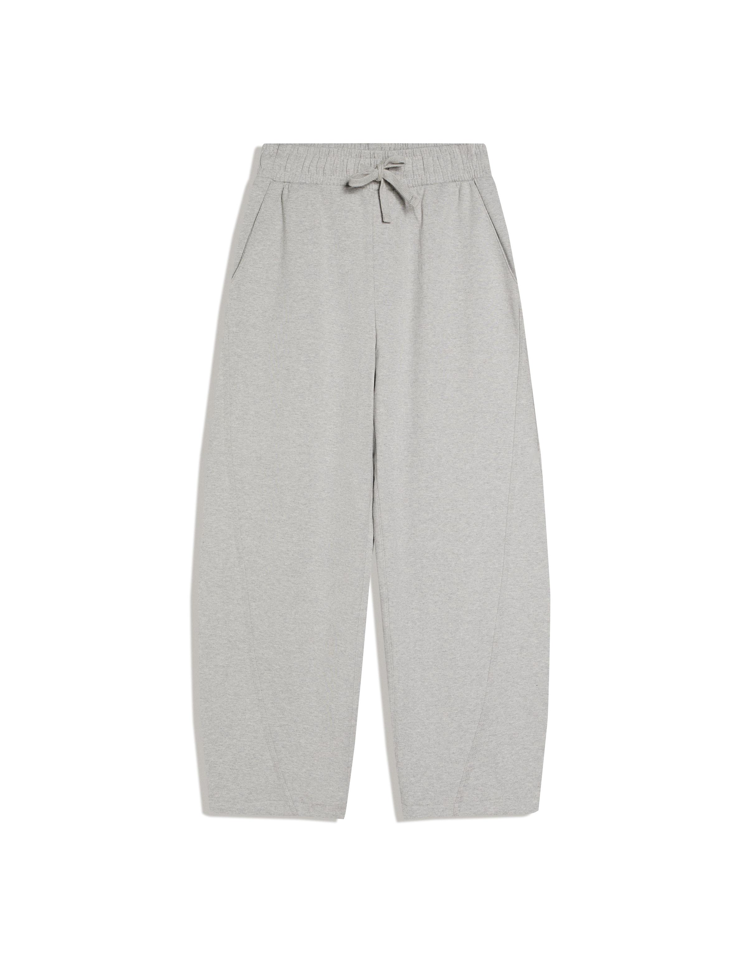 Interlock balloon trousers — Grey