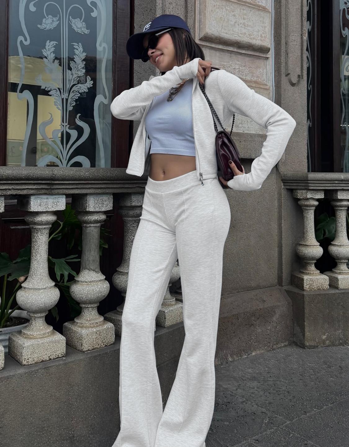 بنطلون جرسي ناعم مع ألياف مودال