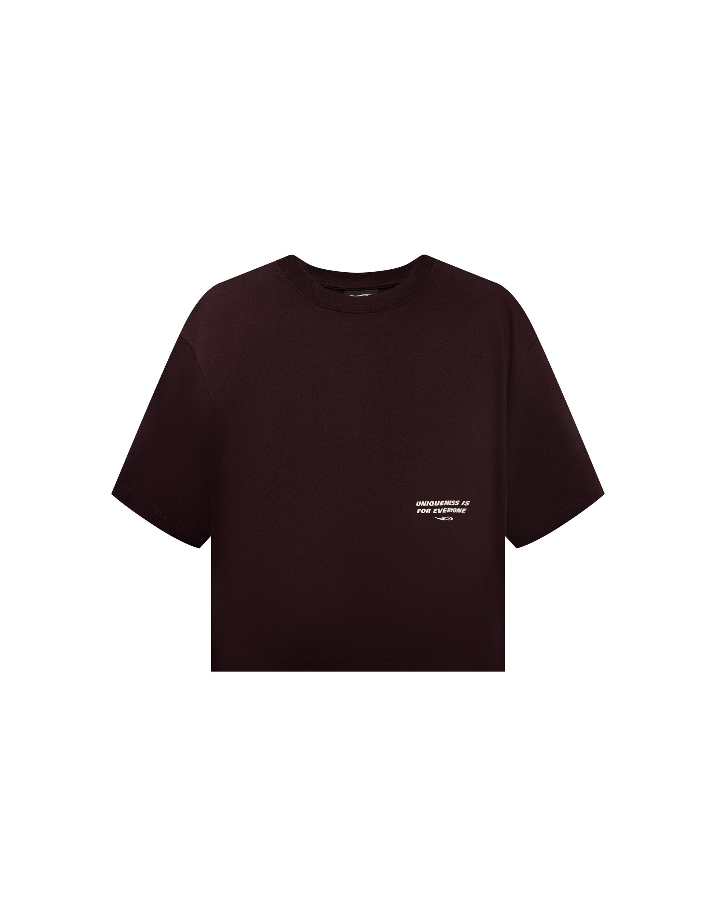 Bershka Boxy T-Shirt Mit Kurzen Ärmeln Und Print Herren S Braun