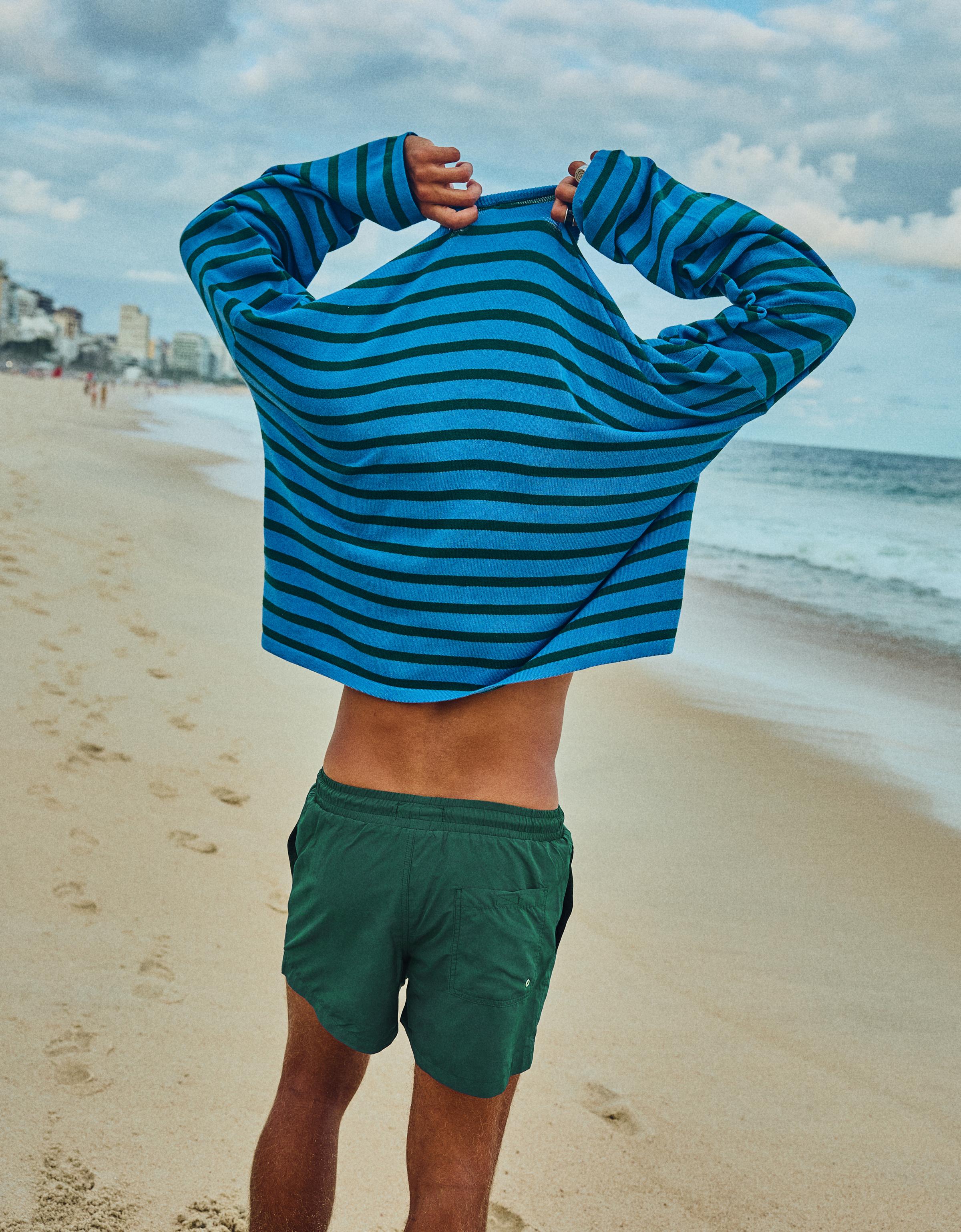 Basic regular fit swim shorts — Green