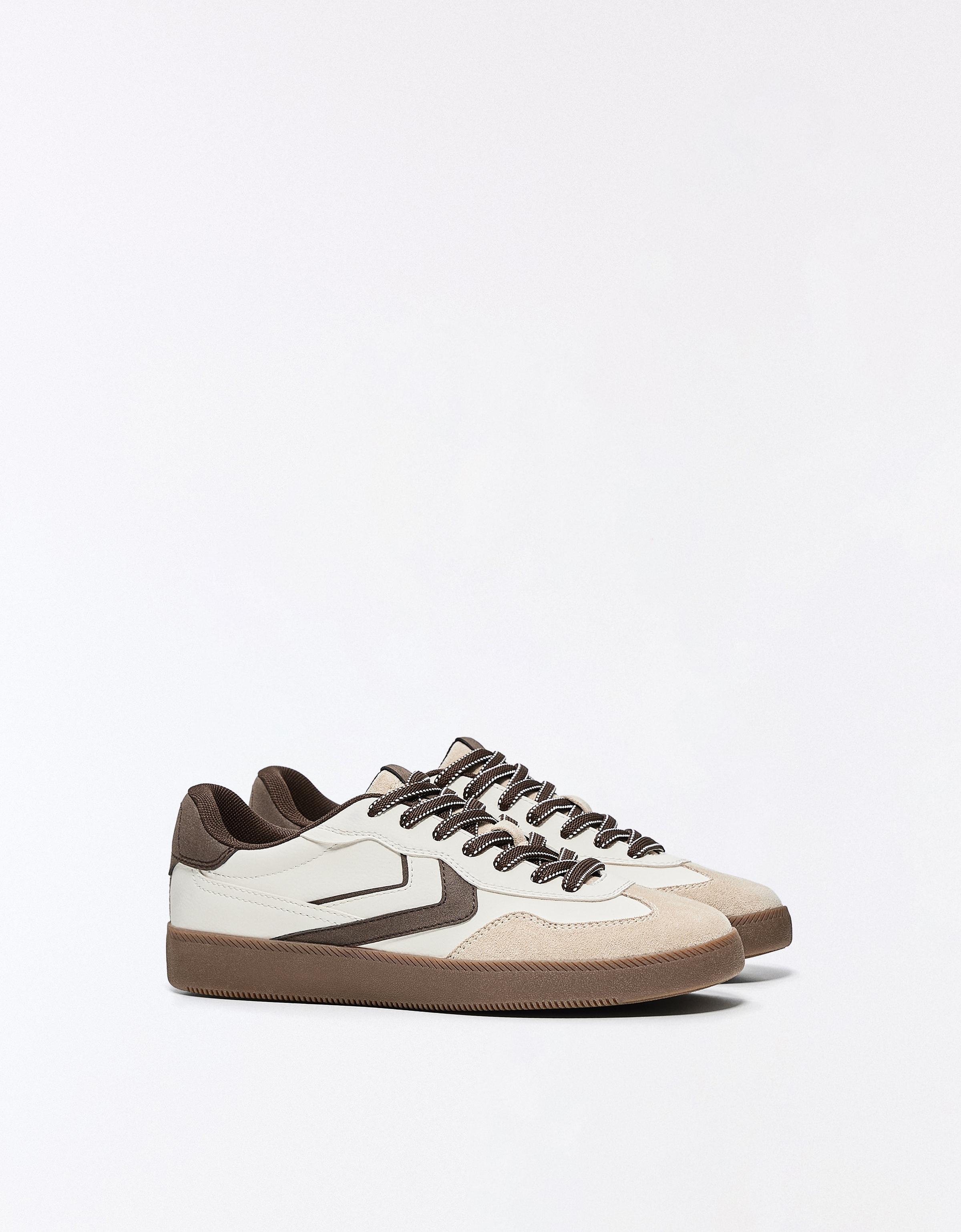 Bershka Zapatillas Retro Mujer Combinado