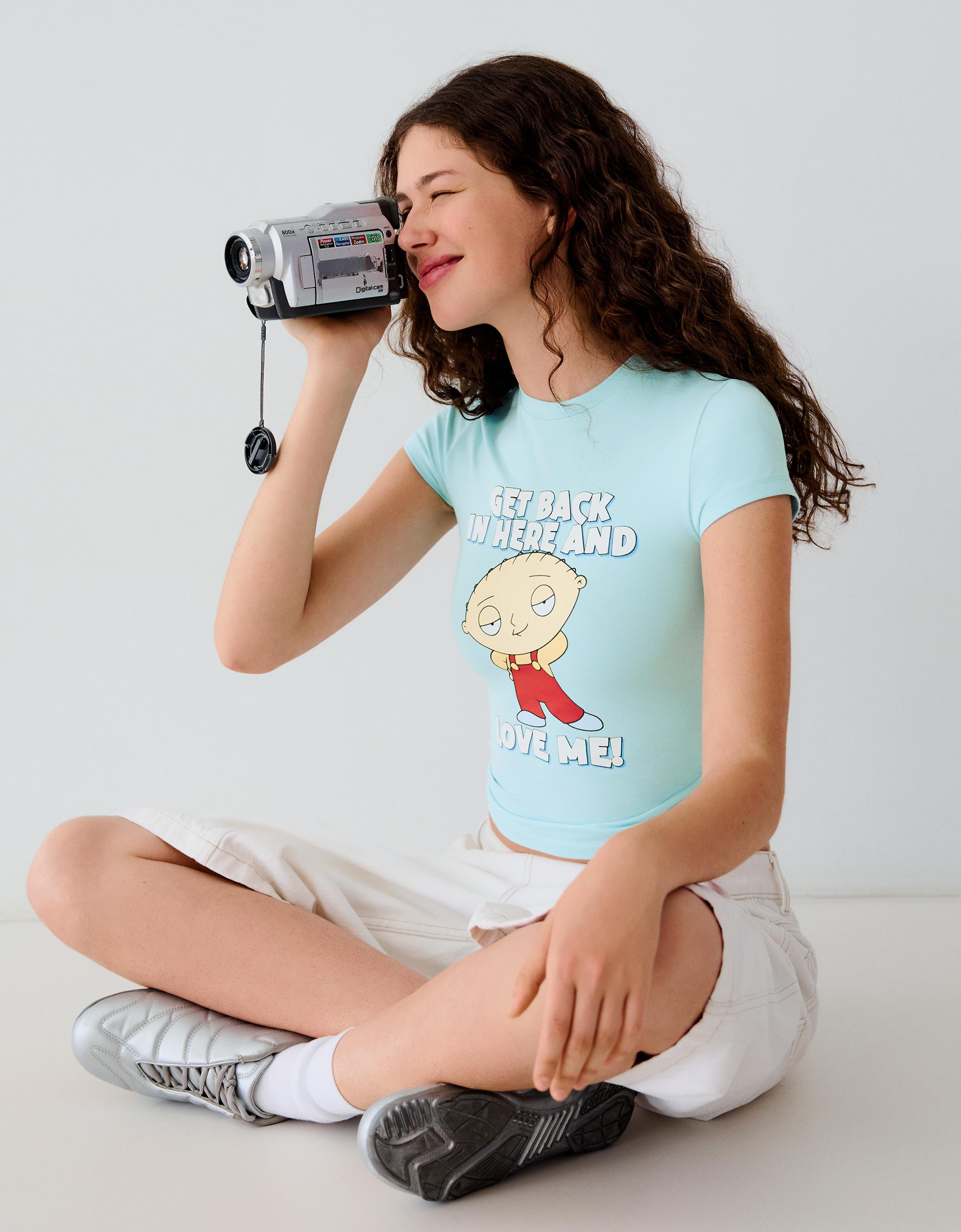 Fitted FAMILY GUY print T-shirt