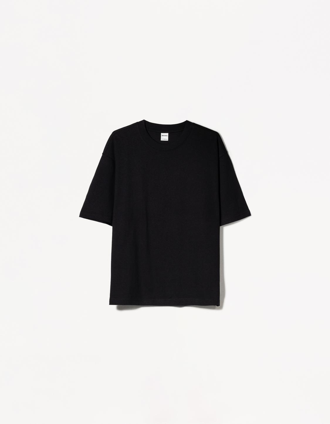 Oversized short-sleeved cotton T-shirt