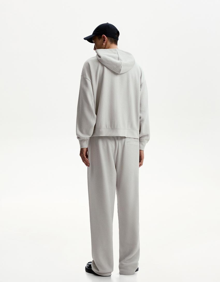 Set sweatshirt och byxor-Grå-1