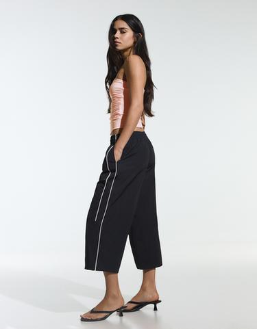 Ruched polyamide bandeau top — Pink 2
