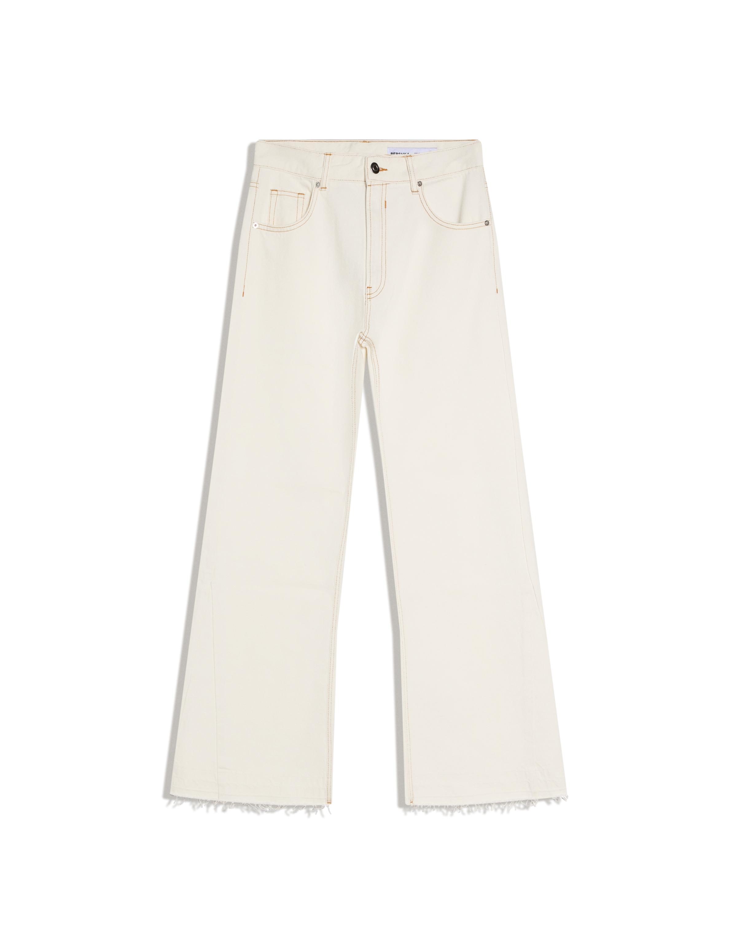 Straight-fit flared jeans — Cream