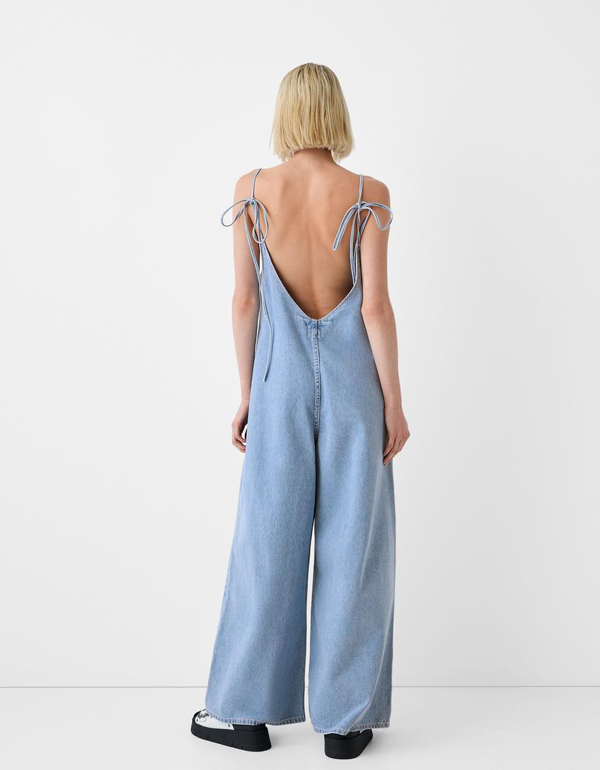 Macacão de ganga-Azul claro-2