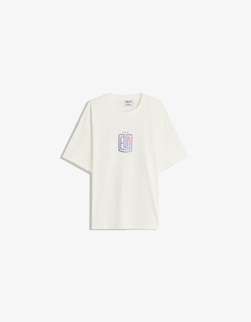 Camiseta Trueno manga corta-Blanco