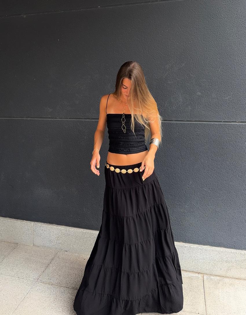 Saia midi rústica-Preto-2