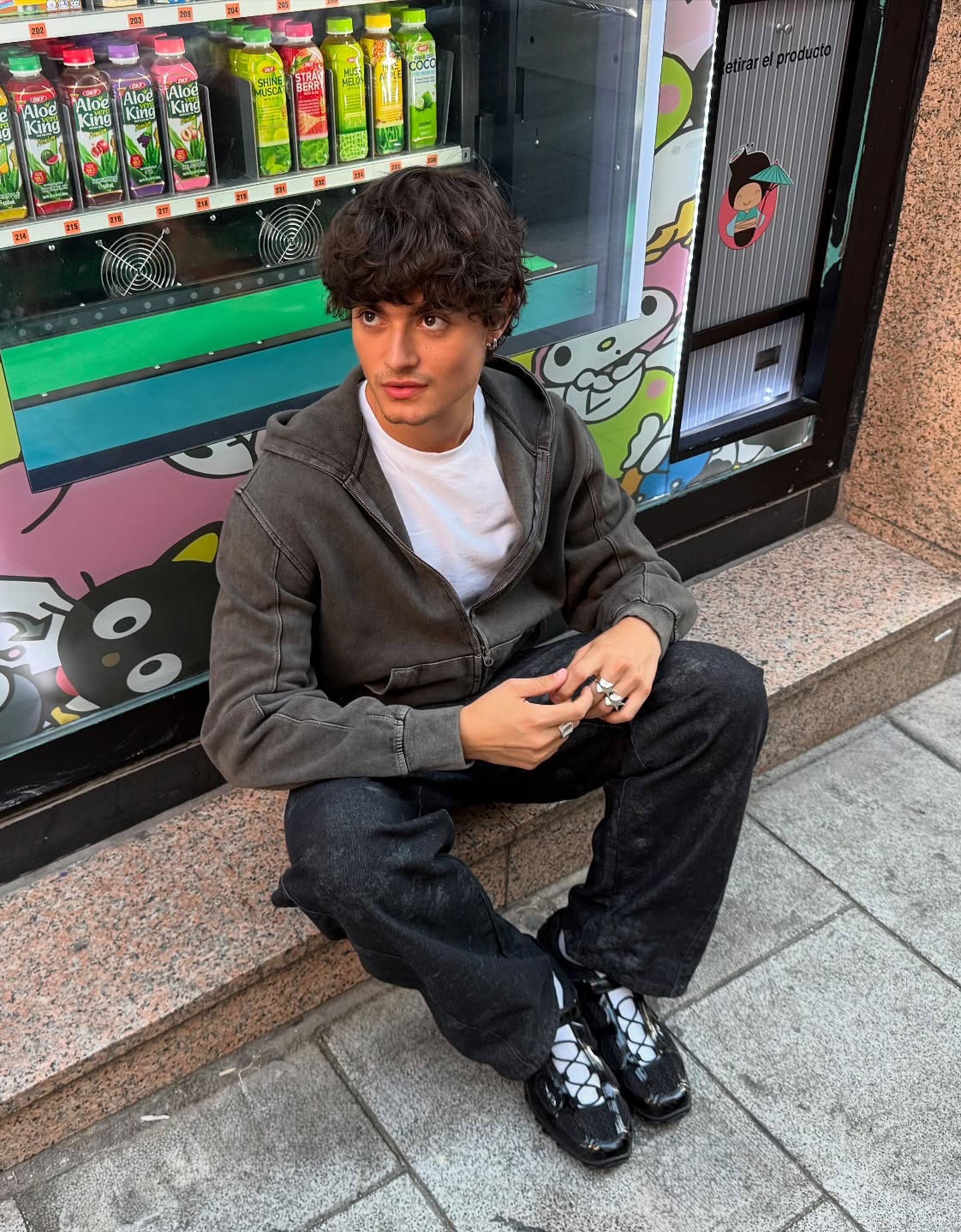 トップス peep inside head HALF ZIP SWEATSHIRT HECT】Big Panel Switching Half Zip Sweatshirt / ビッグ