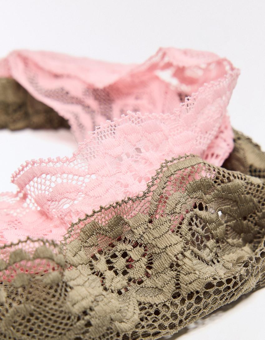 2-pack of lace hair bands-Pink