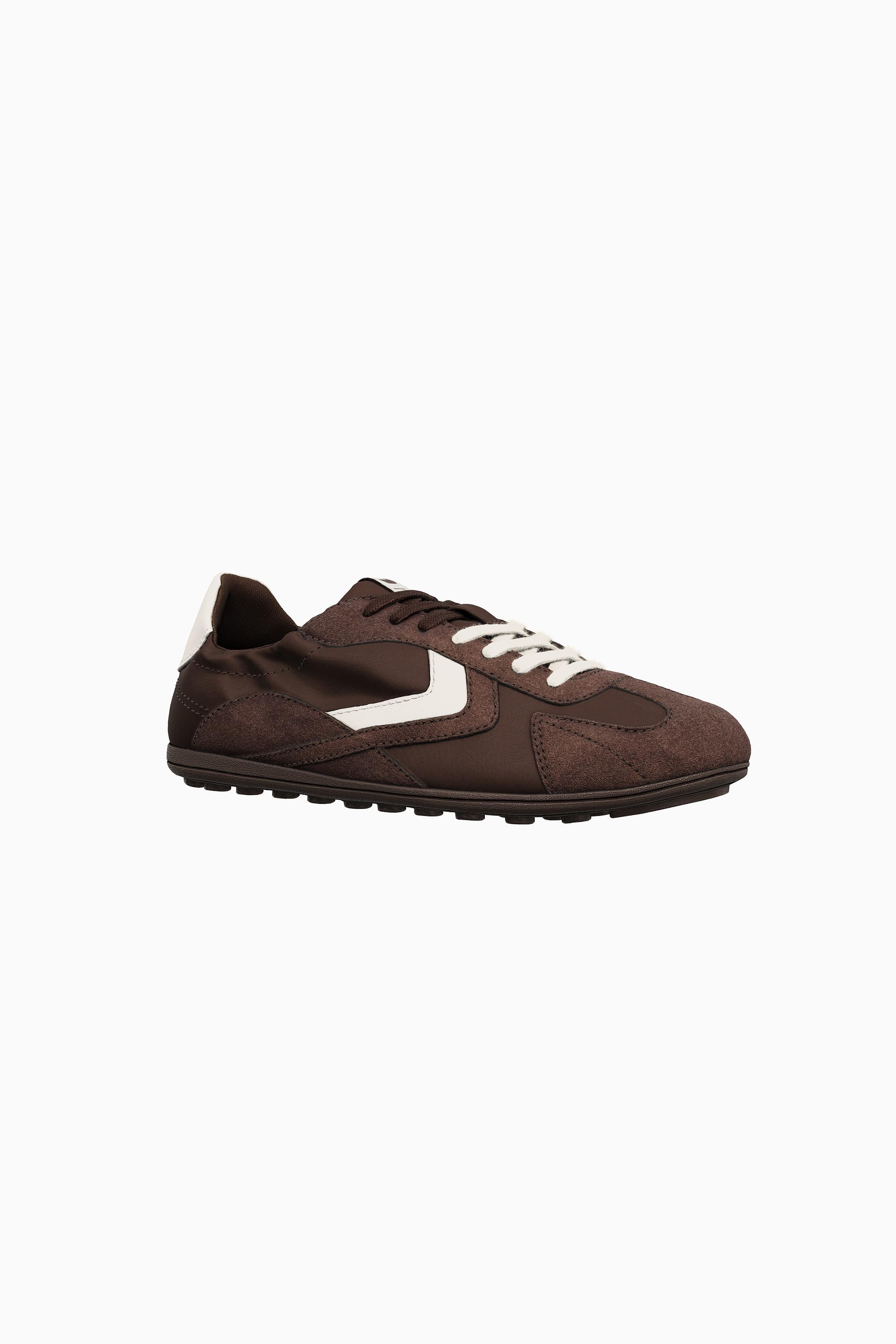 RETRO SNEAKERS WITH THIN SOLE-Brown-5