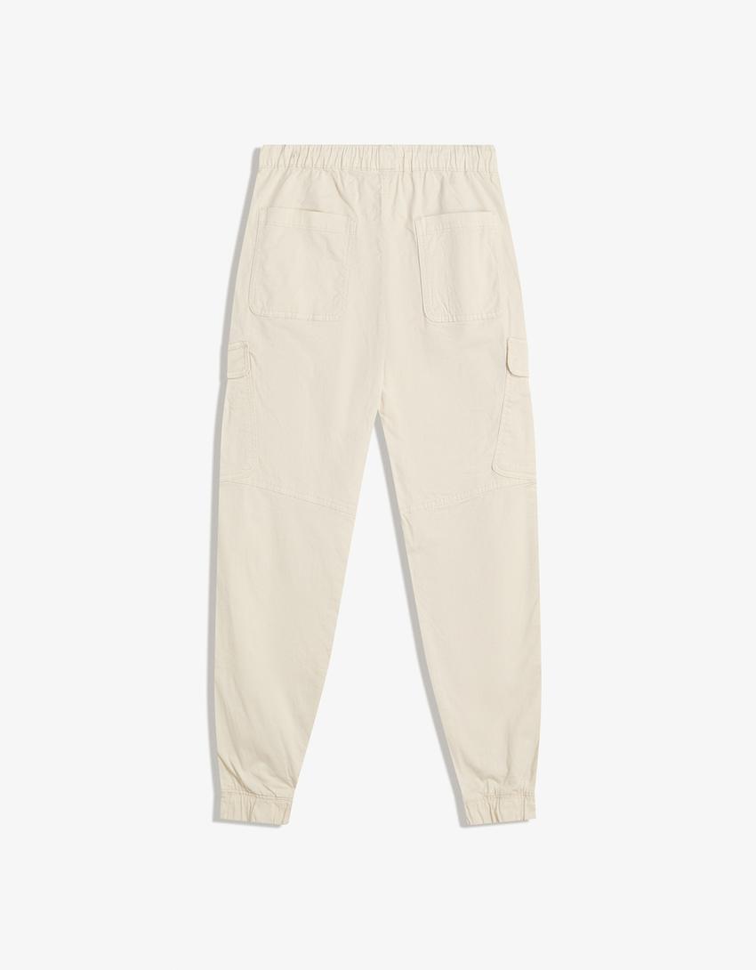 Cargo joggingbroek-Zand-4