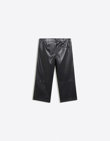 Leather-effect capris — Black 6