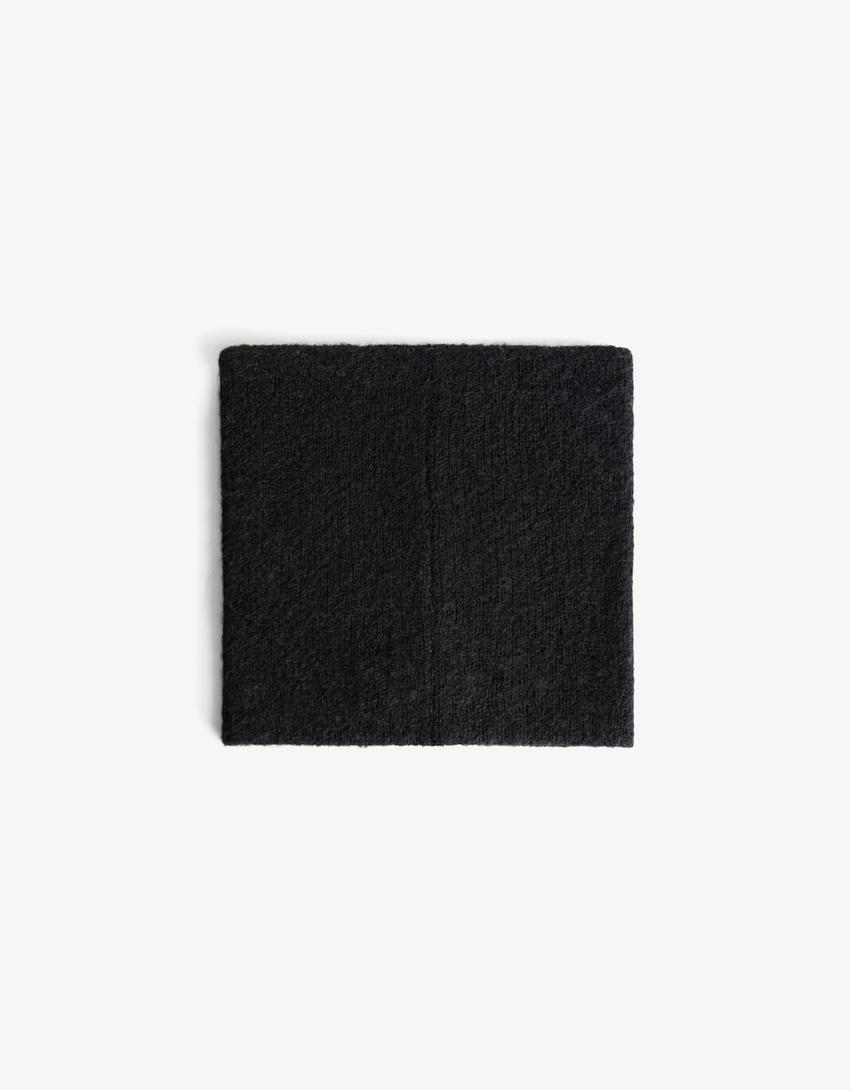 Printed beanie-Black