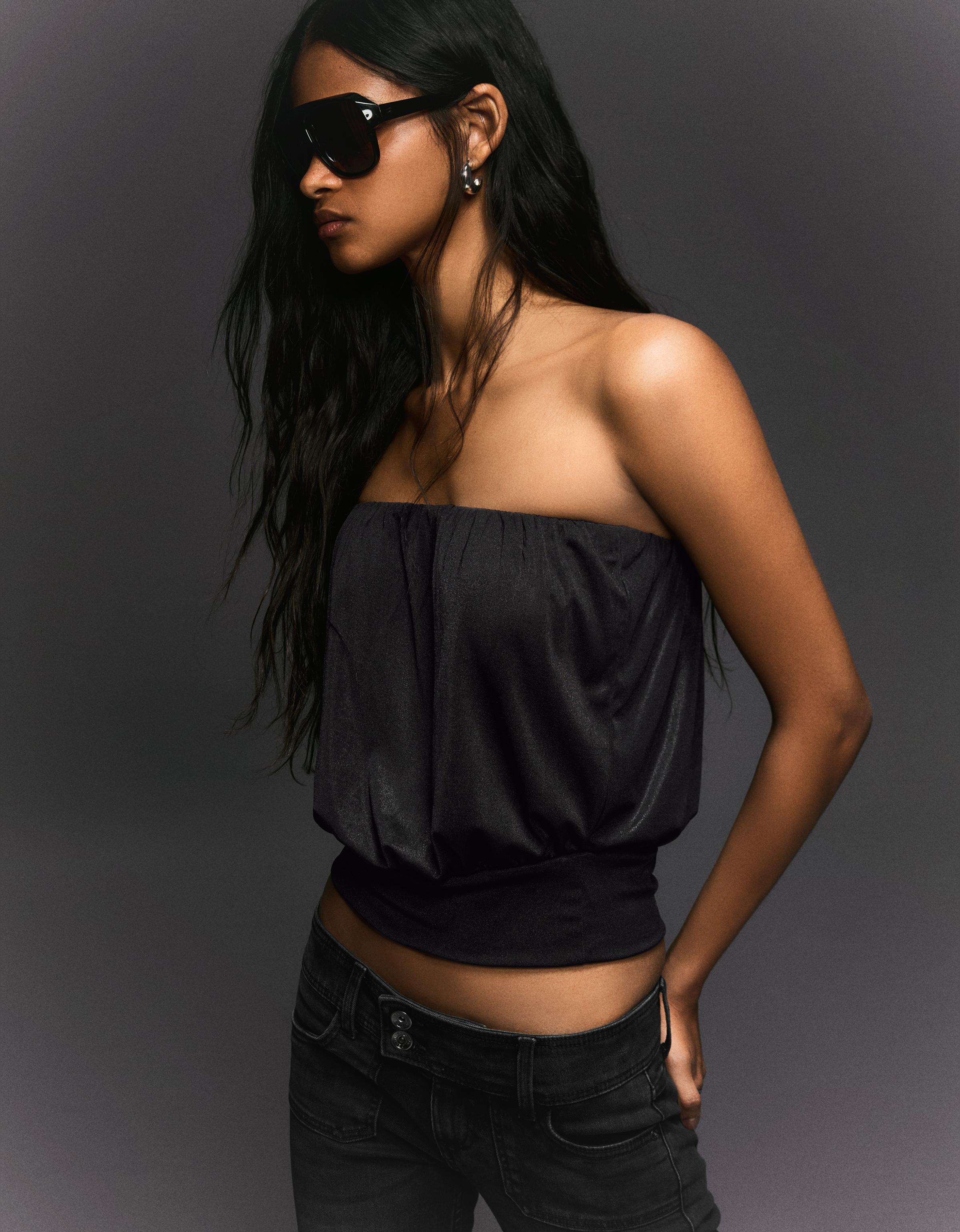 Balonlu bandeau top - Görsel 34