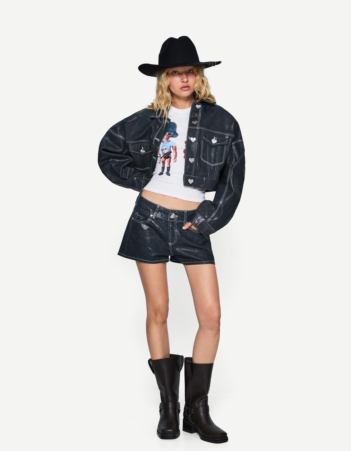 CA7RIEL & Paco Amoroso denim jacket