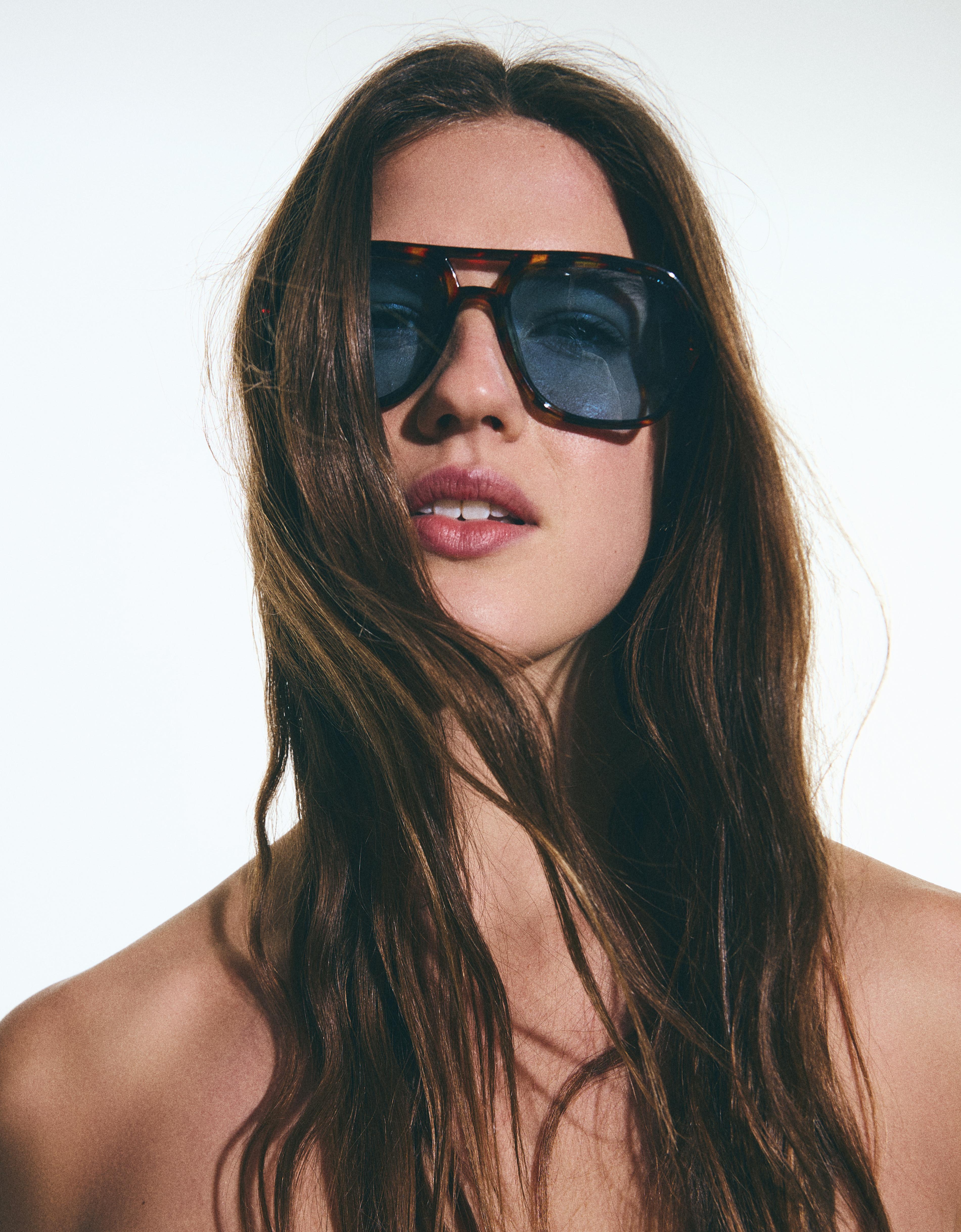 Gafas Sol Lente Azul Mujer Azul