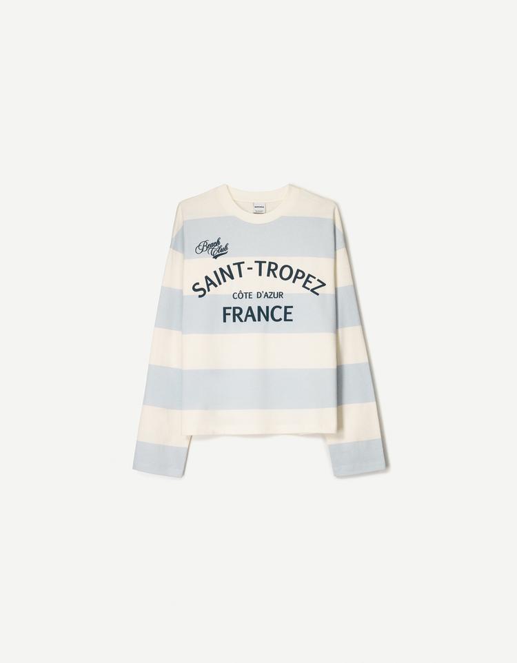 Printed long sleeve T-shirt