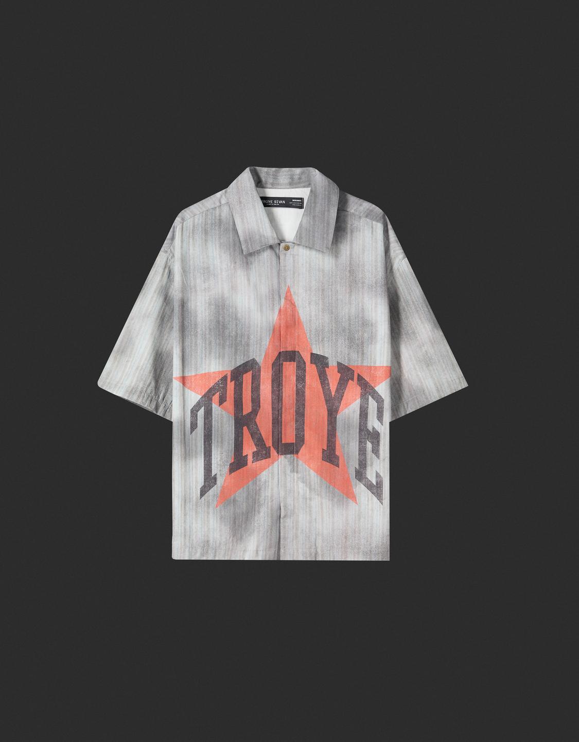 Troye Sivan short sleeve boxy fit shirt
