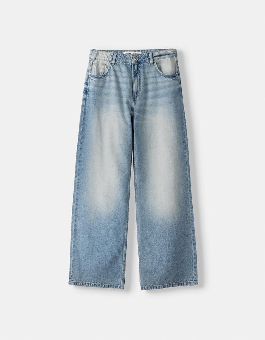 Jean baggy-Bleu clair-5