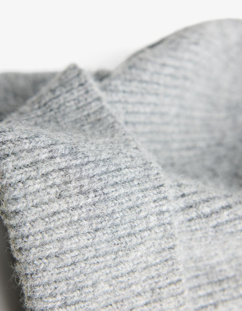 Basic beanie-Grijs-1