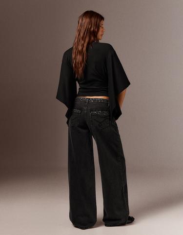 Straight-leg studded trousers — Grey 1