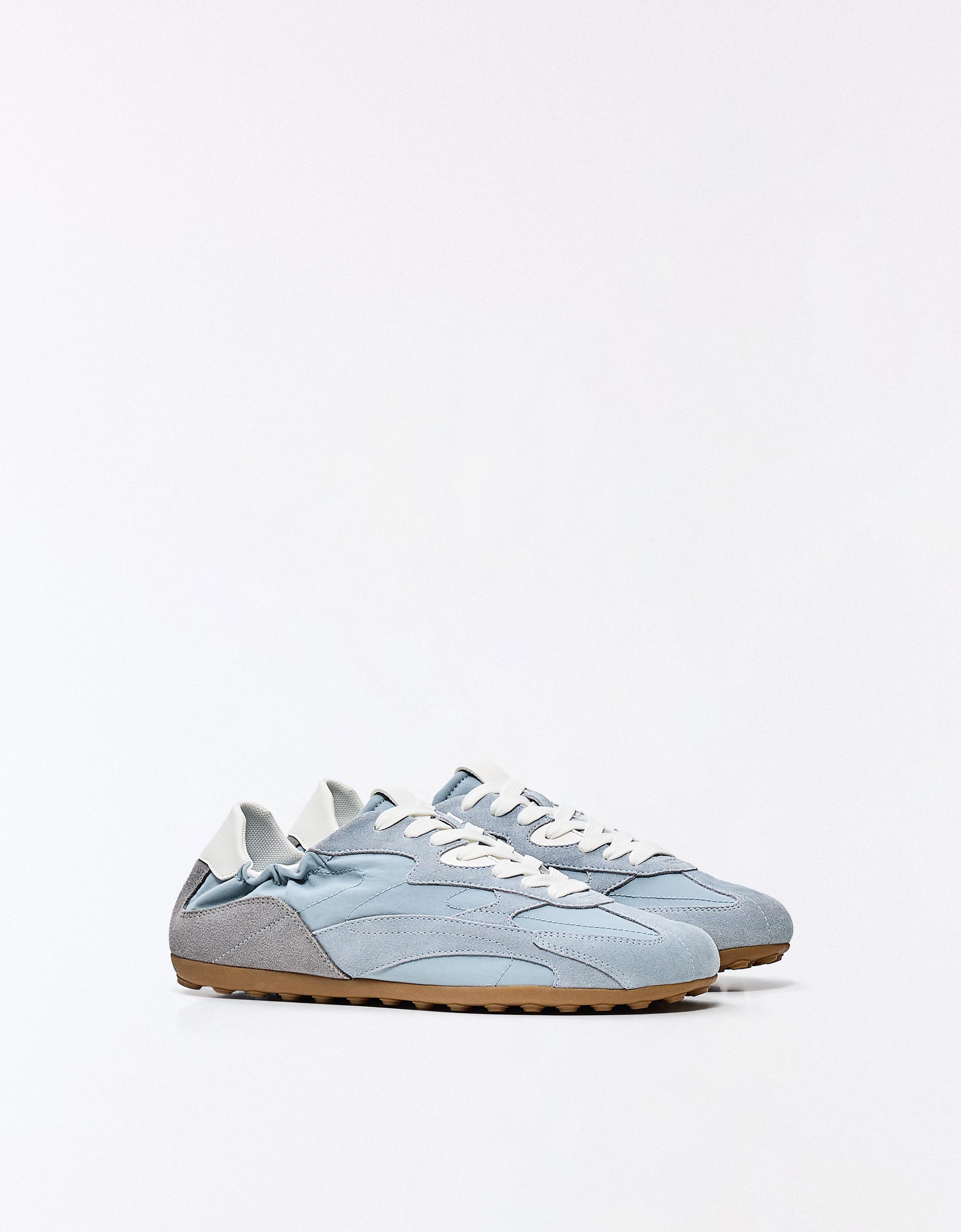 SLIM RETRO STYLE TRAINERS — BLUE
