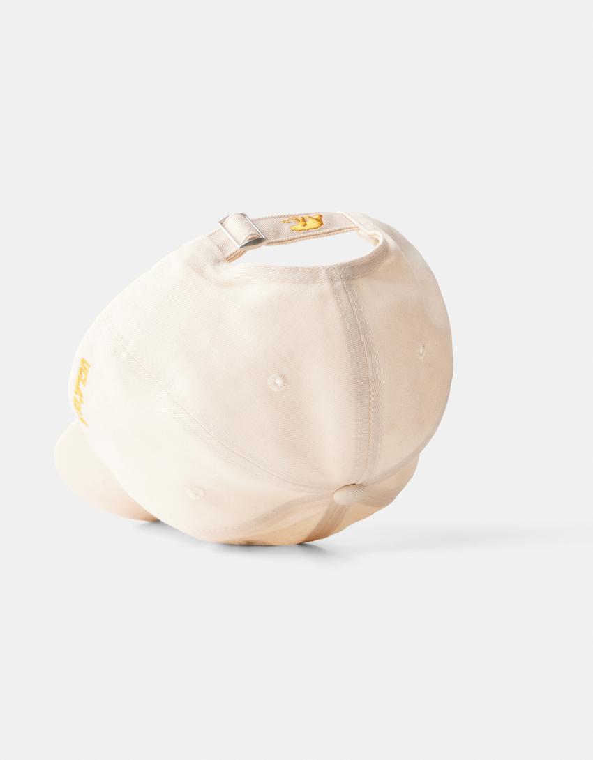 كاب UCLA مطرز-بيج-1