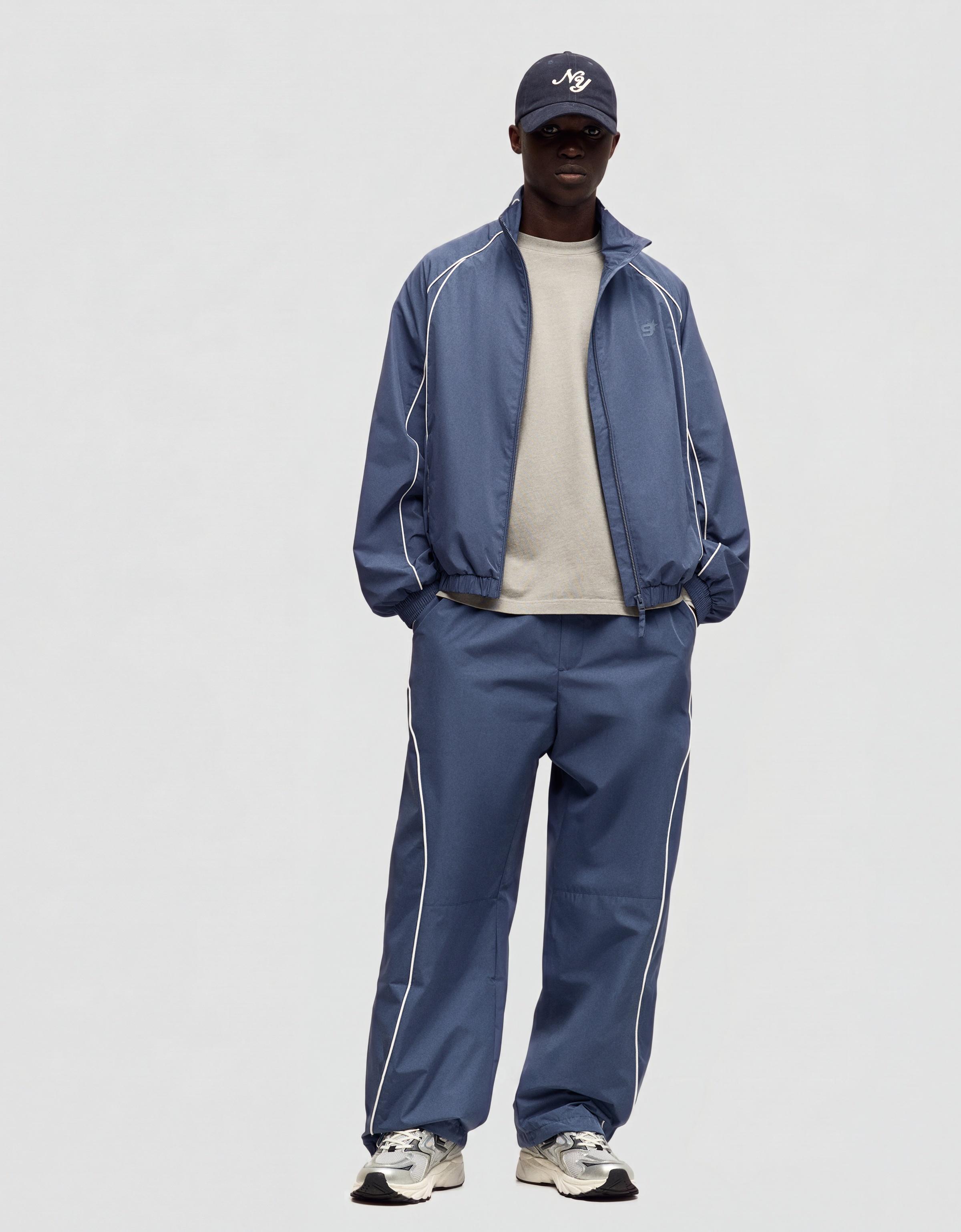 Contrast technical jacket — Blue