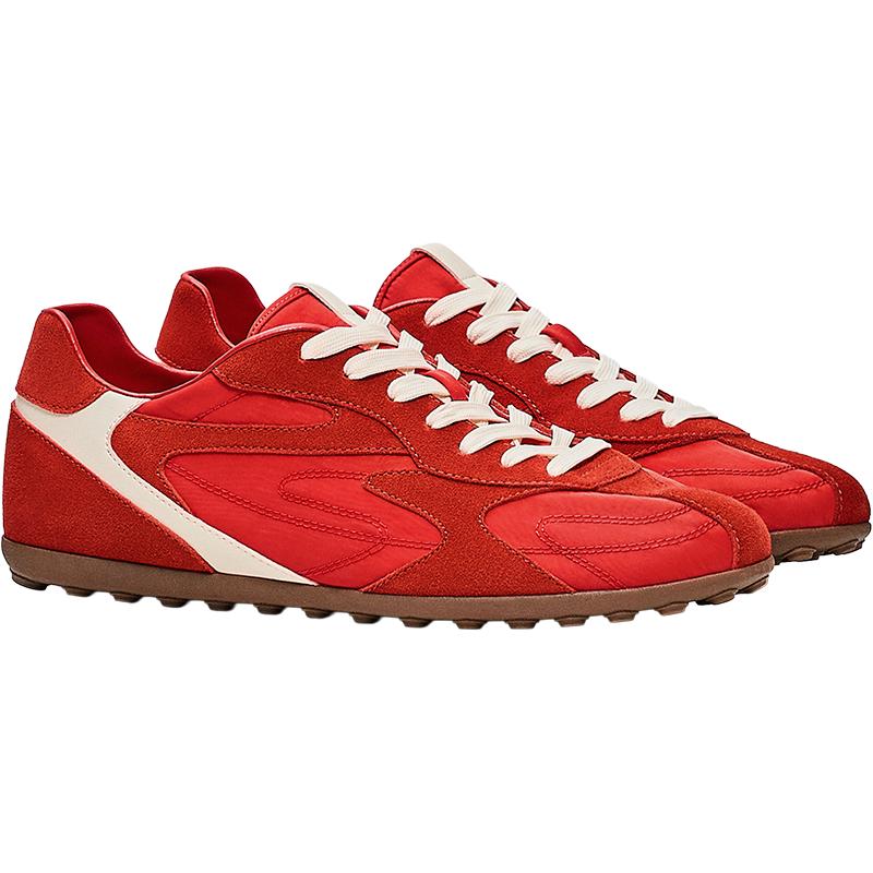 SLIM RETRO TRAINERS — RED
