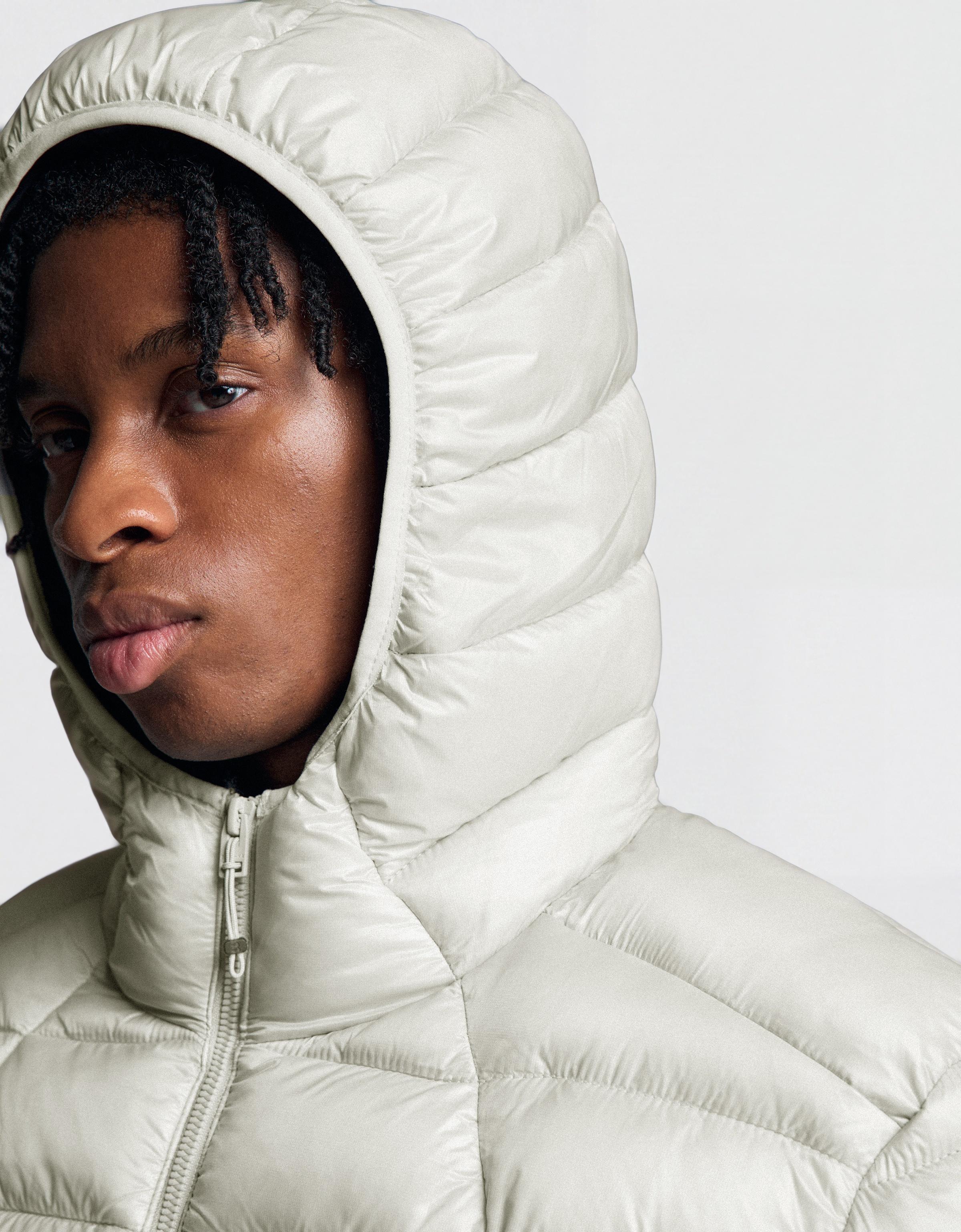 Ultralight padded jacket — Stone