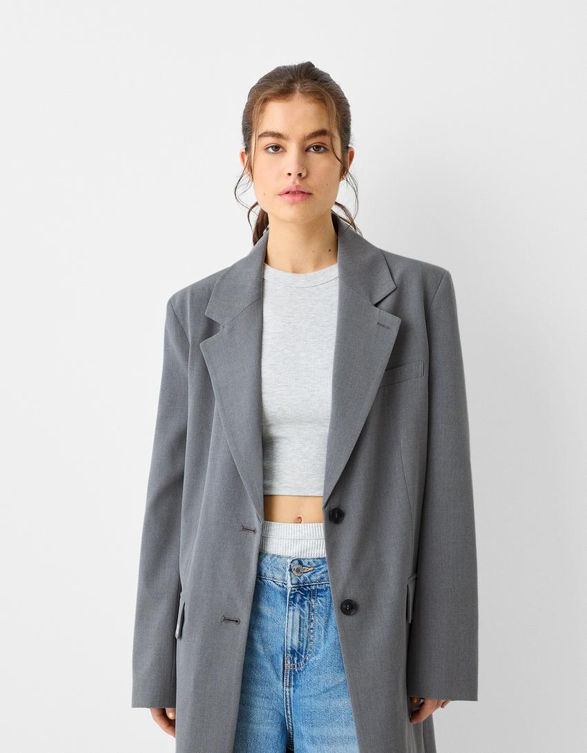 Long coat-Grey-1