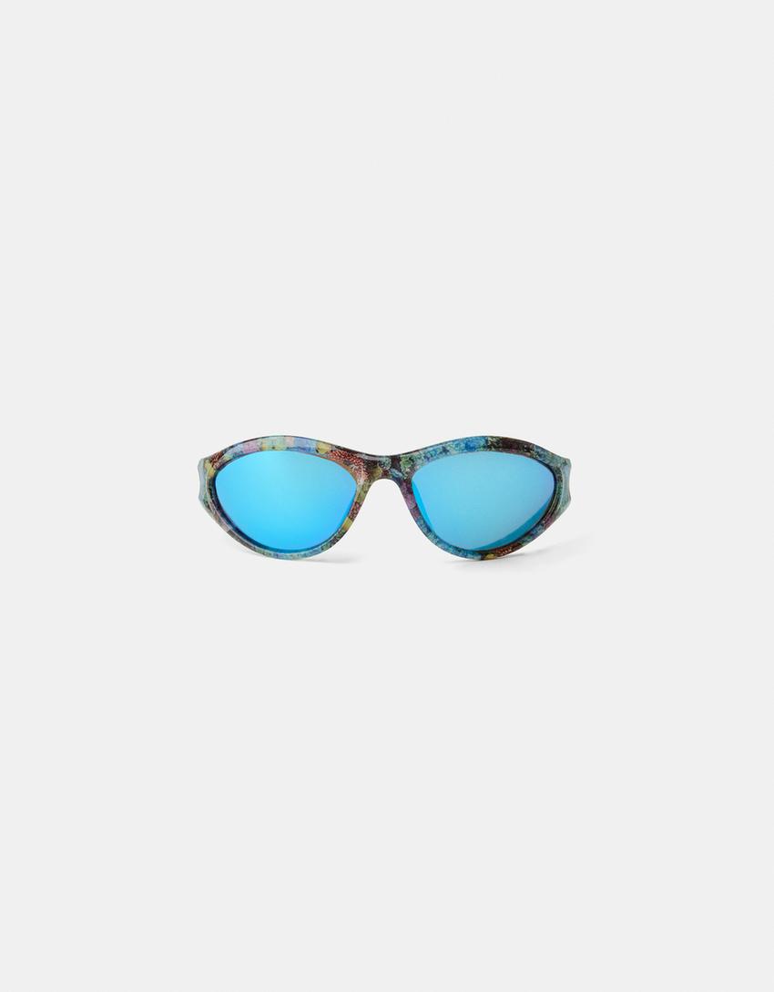 Lunettes BERSSSHKA X SSSTUFFF imprimées-Bleu-2