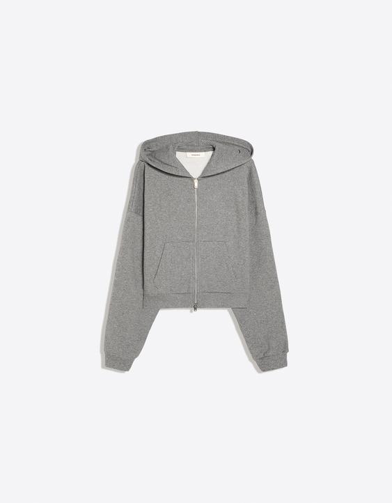 Işıltılı kapüşonlu sweatshirt