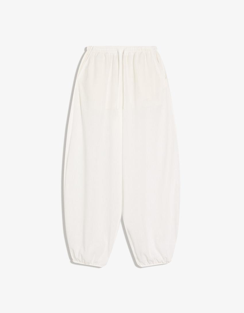 Set top halter y pantalón bombacho-Set top halter y pantalón bombacho