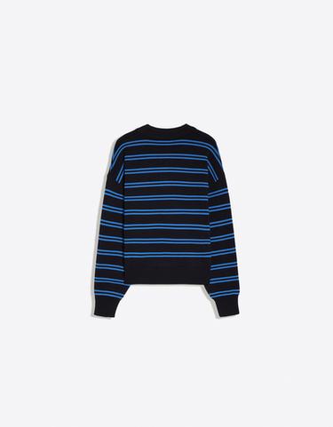Oversize polo collar jumper — Navy 6