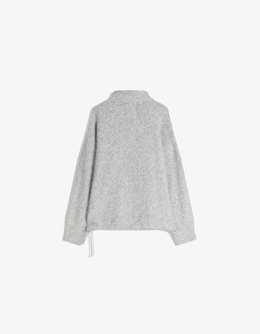 Jersey cuello alto-Gris