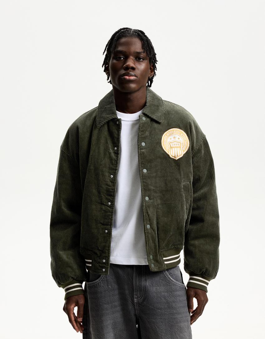 Varsity Jacket Bomber Velour Homme Bombers Velours Homme Blouson