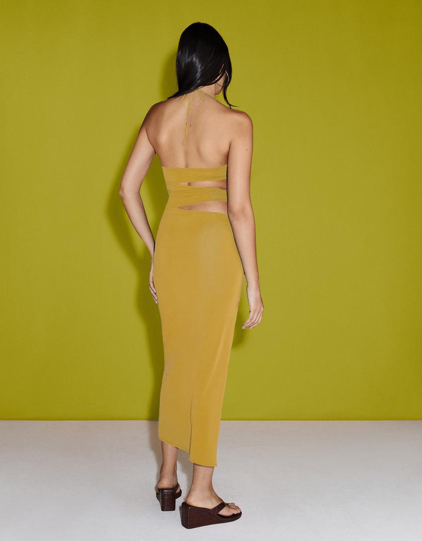 Midi soinekoa, cut-out, lepokoarekin-Berdea