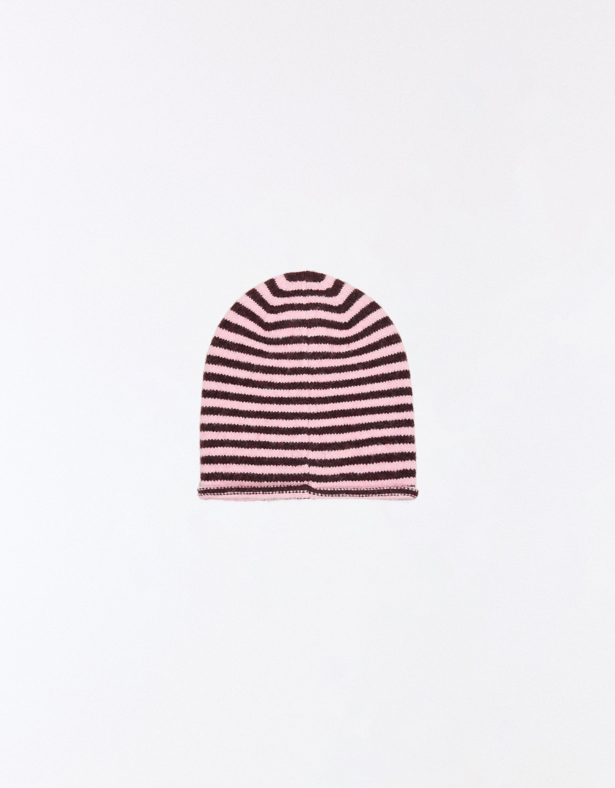 Striped beanie — Pink