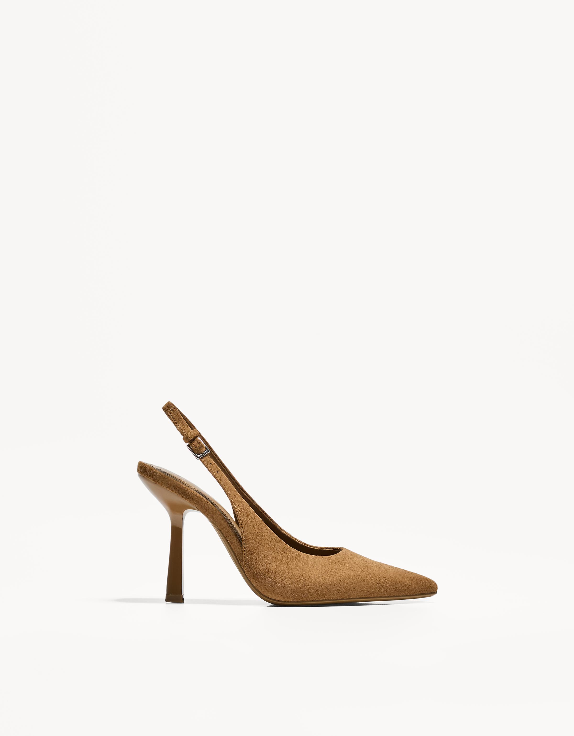 Bershka Slingpumps Damen 37 Gelbbraun
